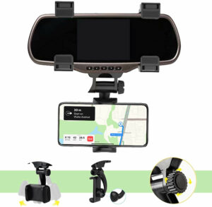Kokuji Car Rear View Mirror Mobile Phone Stand